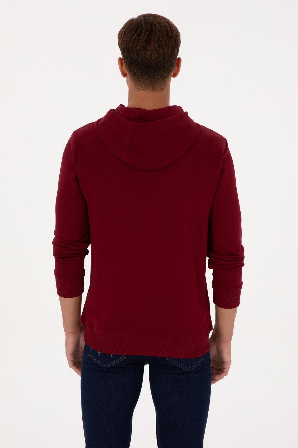 Erkek Bordo Basic Sweatshirt Sepette S_rpriz _ndirim - U.s. polo assn фото 12