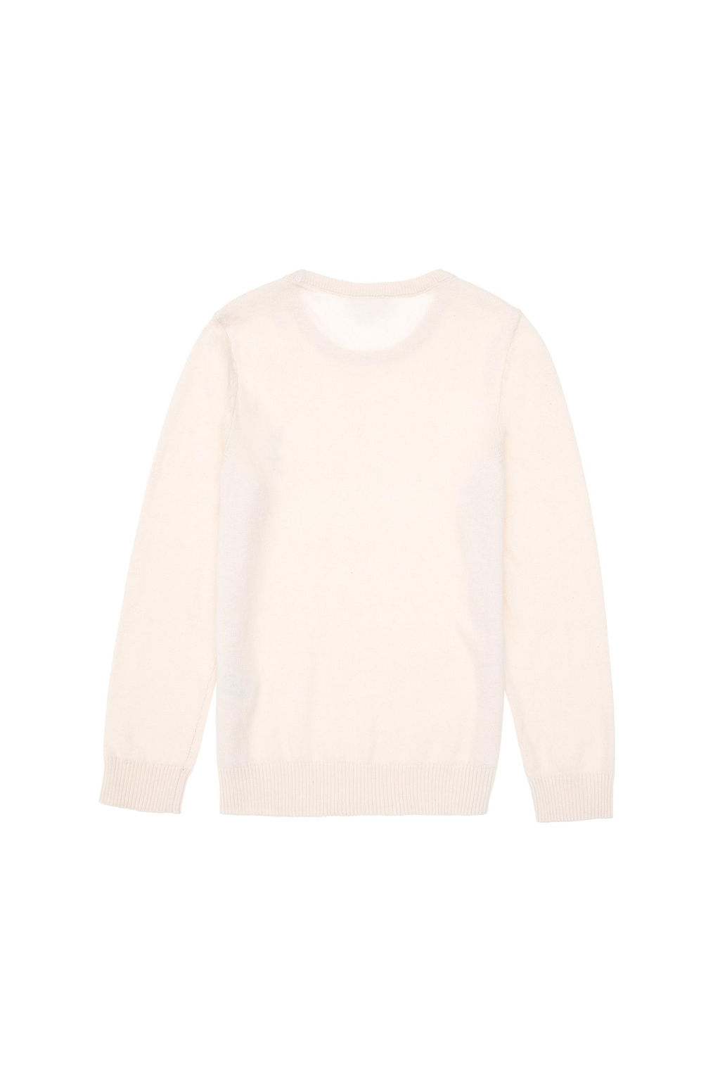 Кремовый базовый свитер для девочек Неожиданная скидка в корзине - U.s. polo assn фото 3