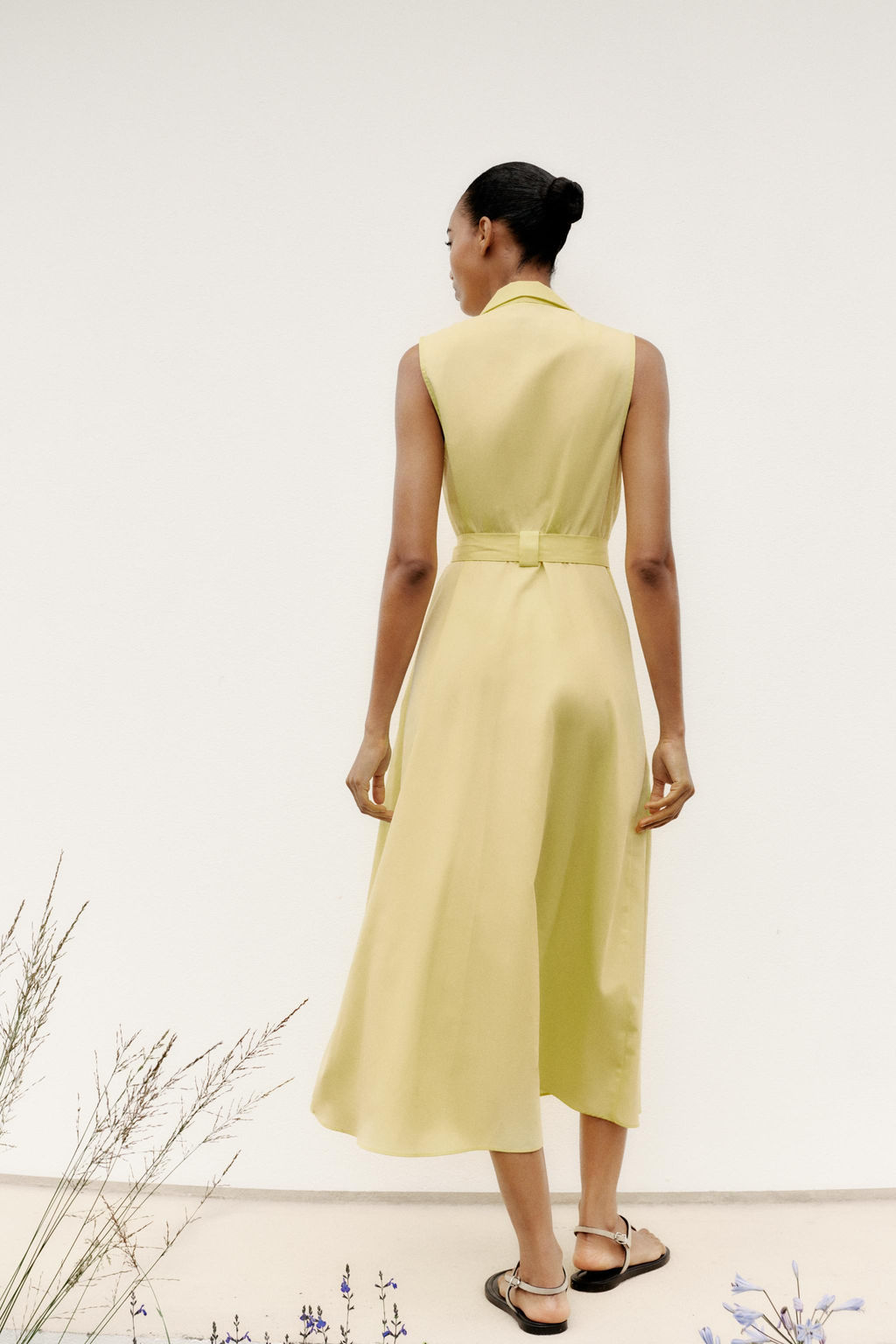 POPLIN MIDI DRESS WITH BELT - Zara фото 16