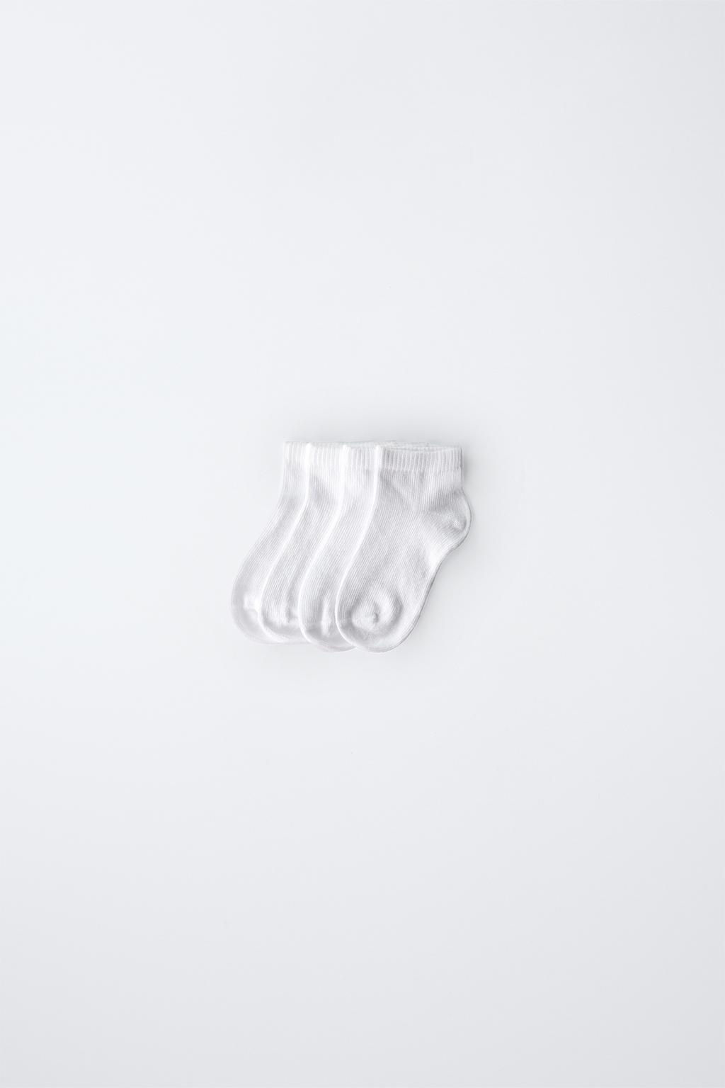 FOUR-PACK OF PLAIN ANKLE SOCKS - Zara фото 2