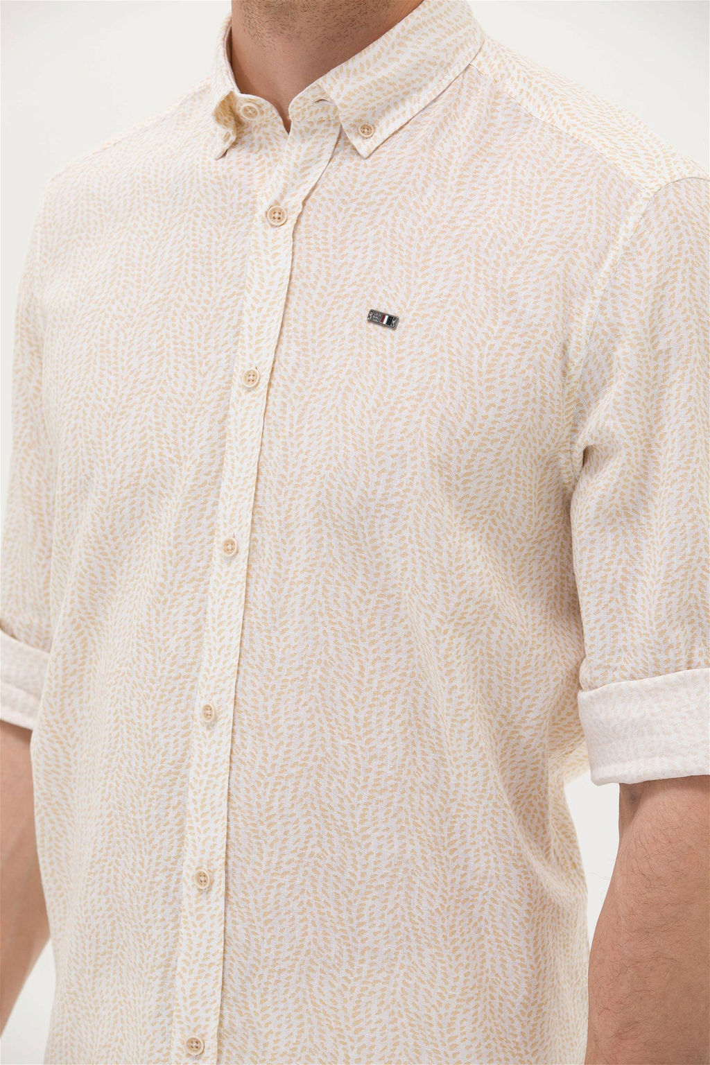 U. S. Polo Assn Мужская рубашка с длинным рукавом Stone - U.s. polo assn фото 14