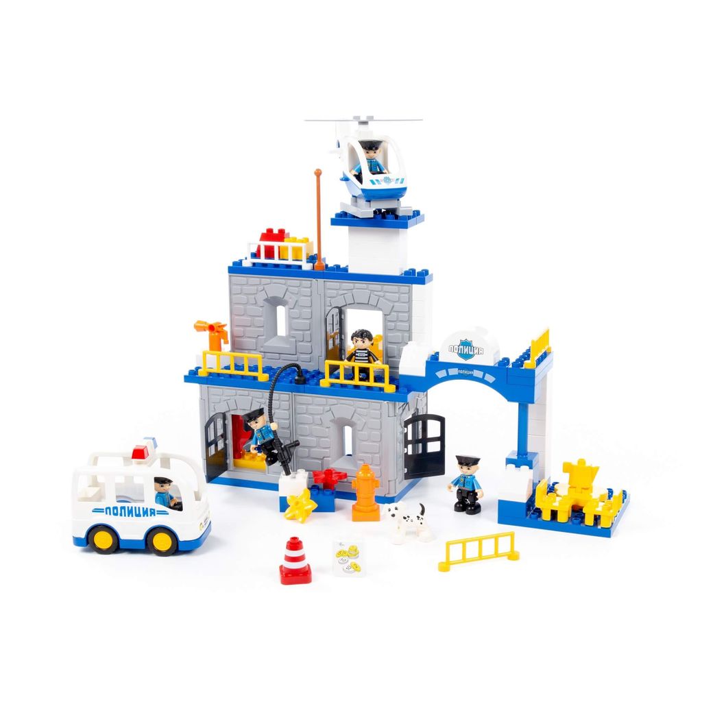 Конструктор Макси - Полицейский участок (94 элемента) (в коробке) - Полесье фото 3