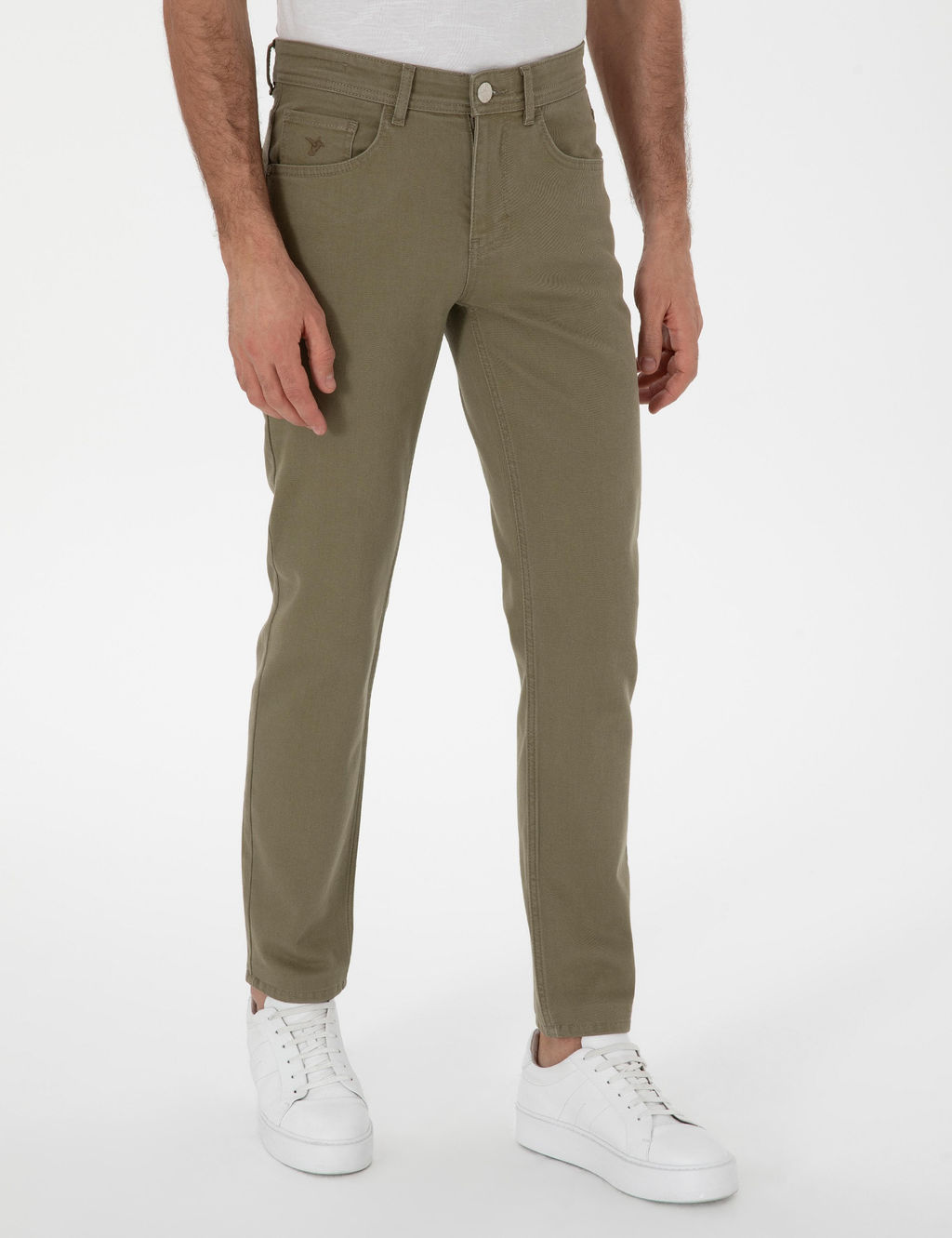 Ye_il Slim Fit Pamuk Kar___ml_ Jean Pantolon - Cacharel фото 2