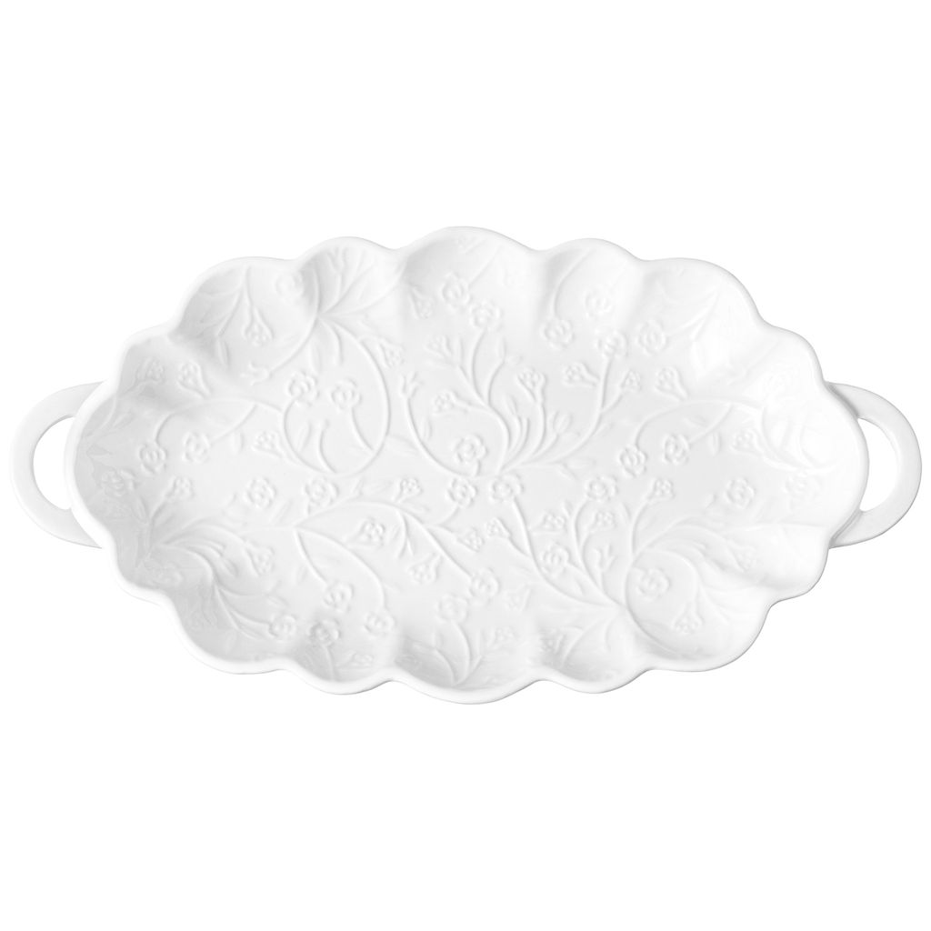 Блюдо д/нарезки 26*13,5*2,7 см "Веточки-цветочки"