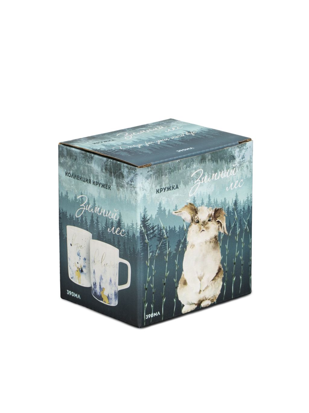 Кружка ЗИМНИЙ ЛЕС 390мл - SIJ фото 2