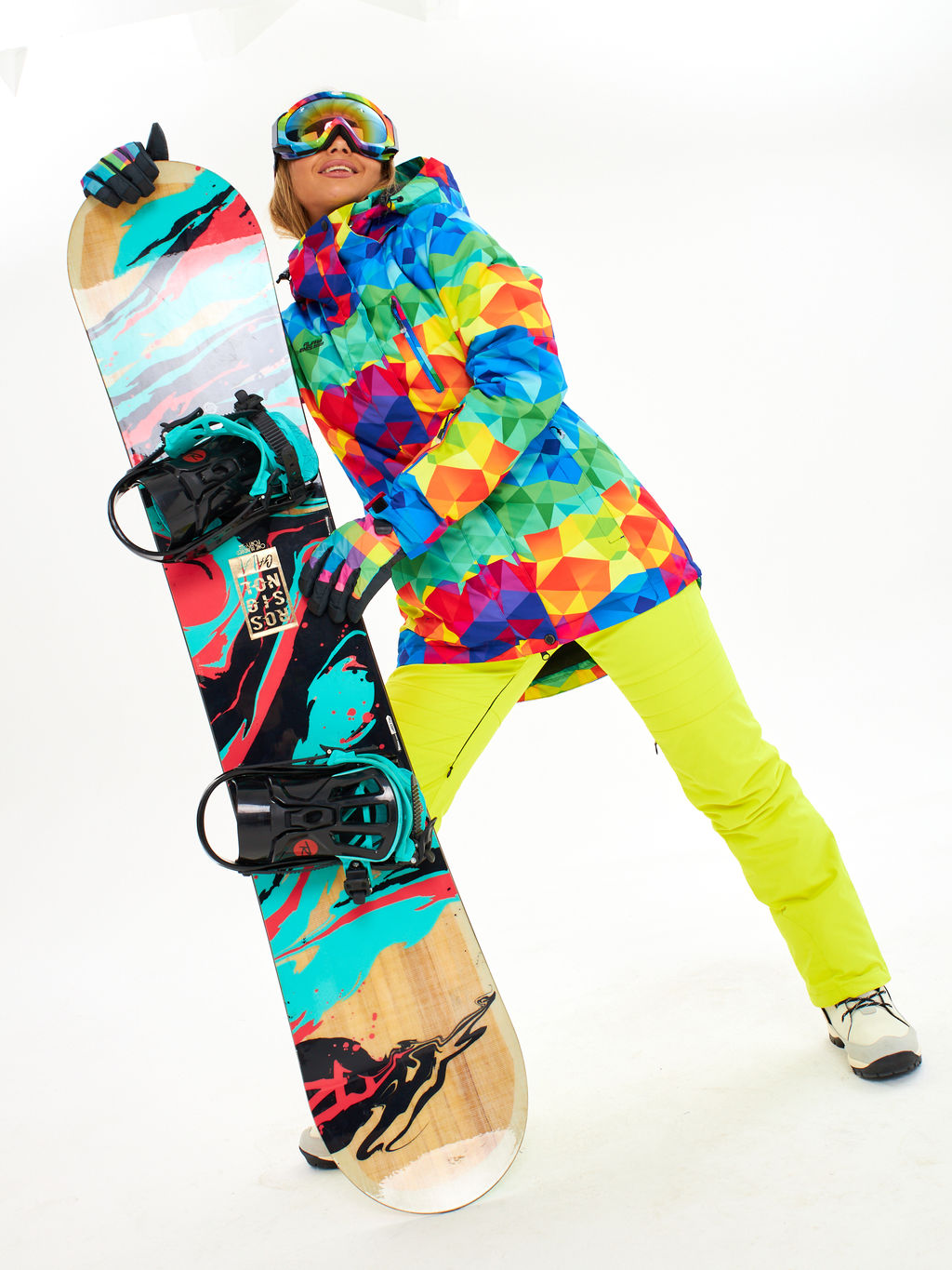 Женская горнолыжная сноубордическая куртка Alpha Endless Ultra Chaleur SNB 423/316_6 Разноцветный  фото 23