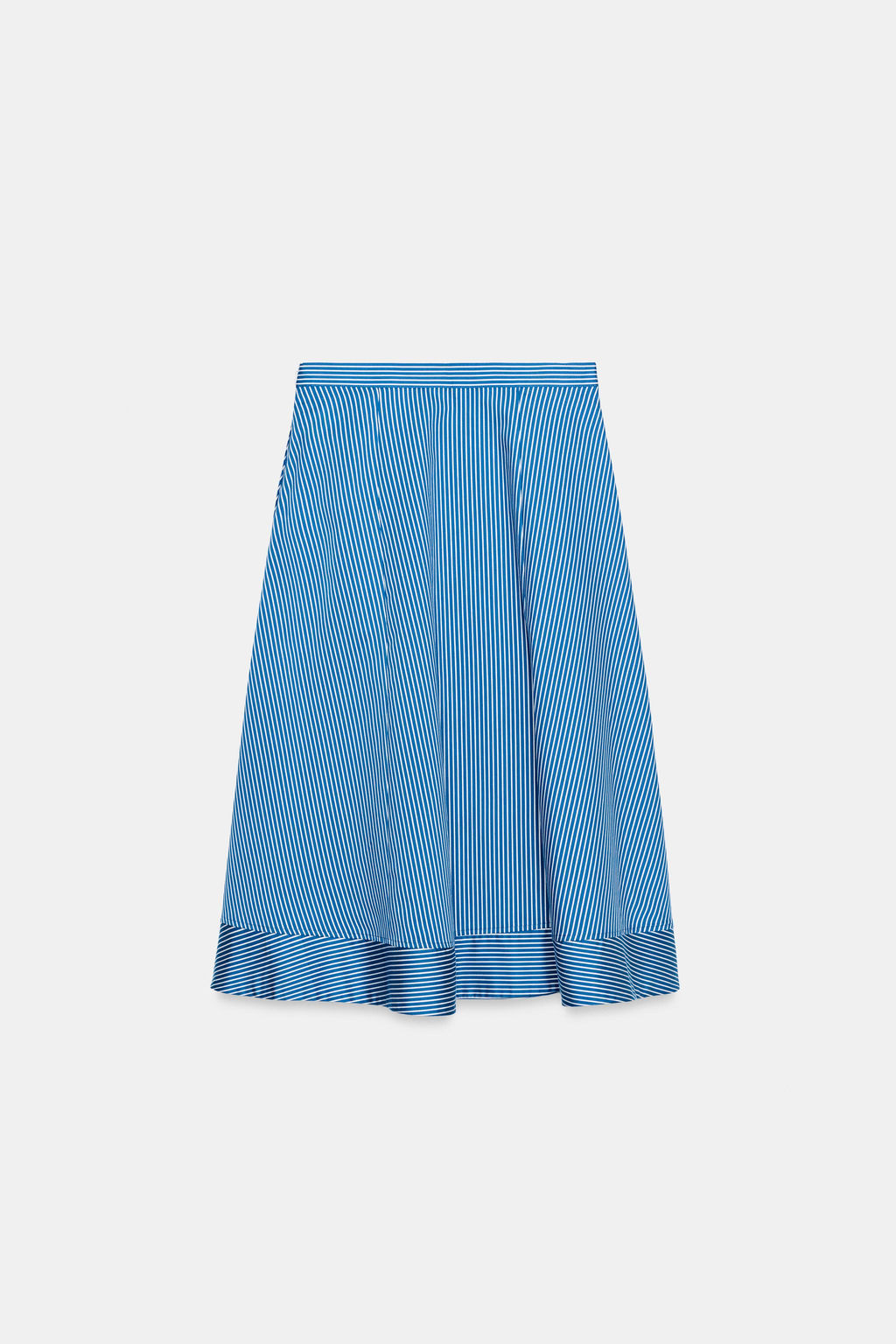FALDA CAPA RAYAS ZW COLLECTION / Azul / Blanco - Zara фото 5
