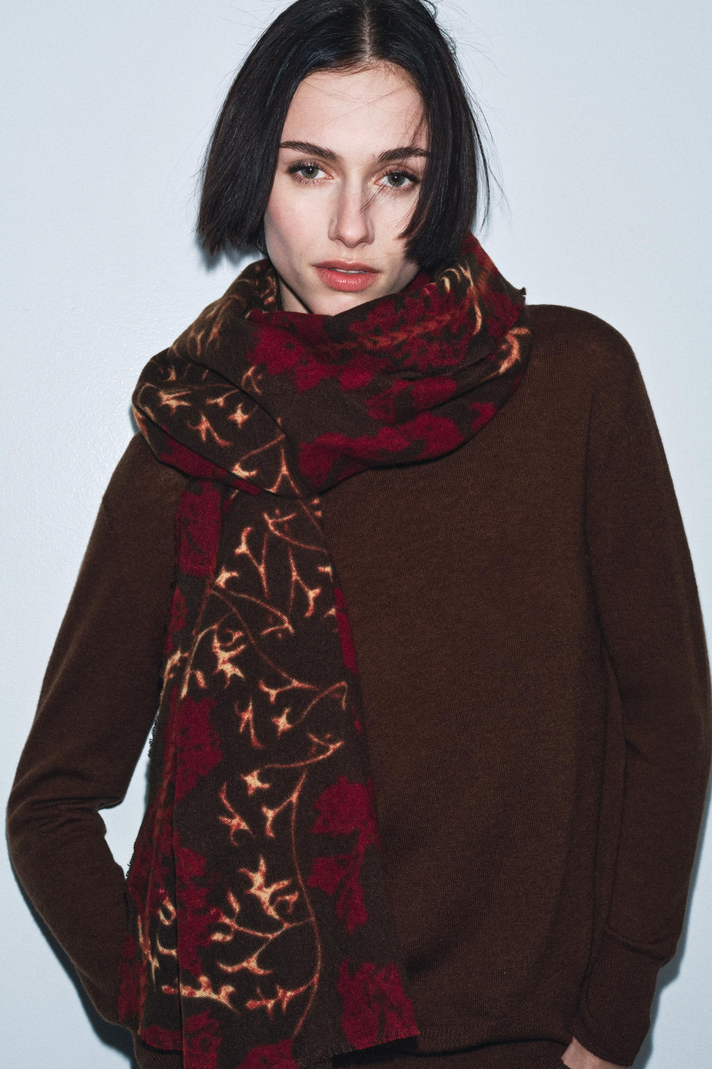 FLORAL PRINT SCARF - Zara фото 4