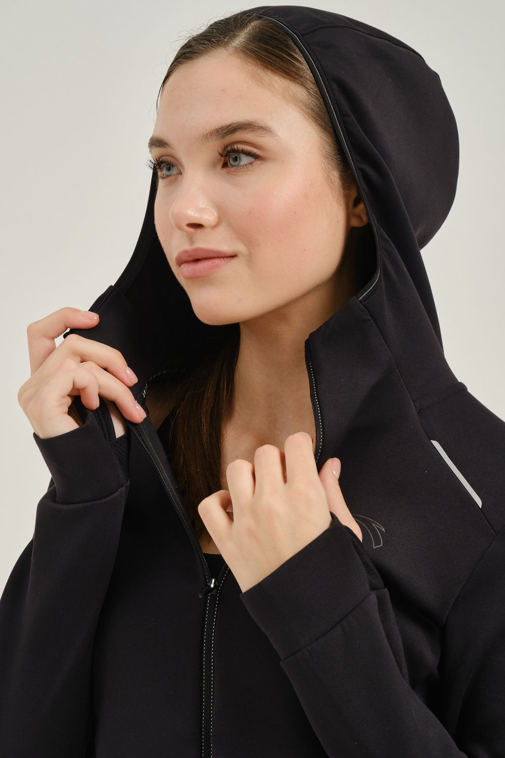 Толстовка на молнии Черный