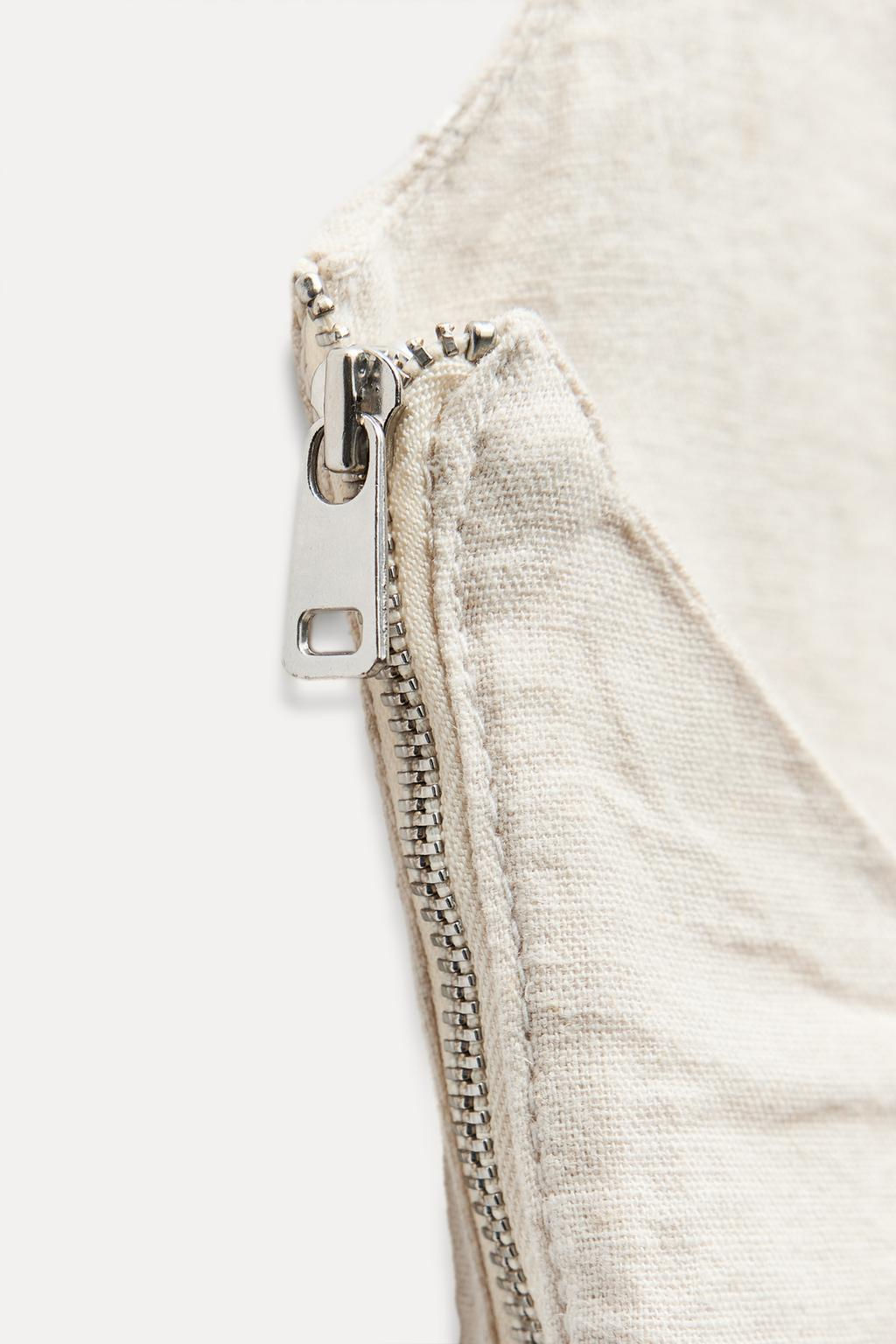 ZW COLLECTION COTTON HALTER TOP - Zara фото 8