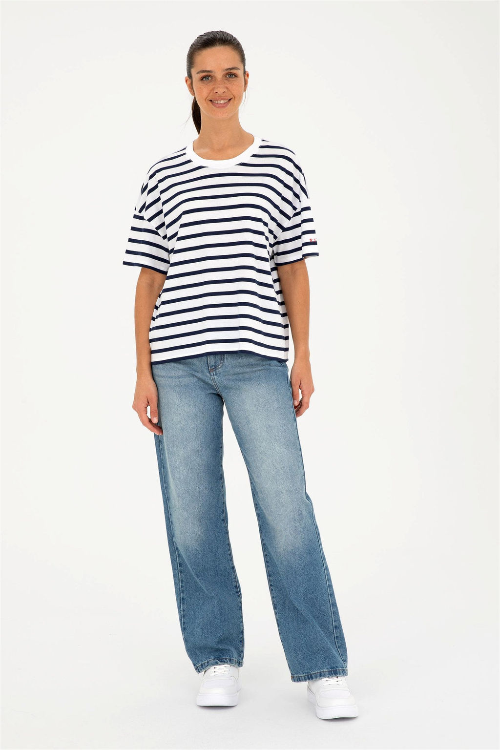 U. S. Polo Assn / Женская белая футболка с круглым вырезом - U.s. polo assn фото 4