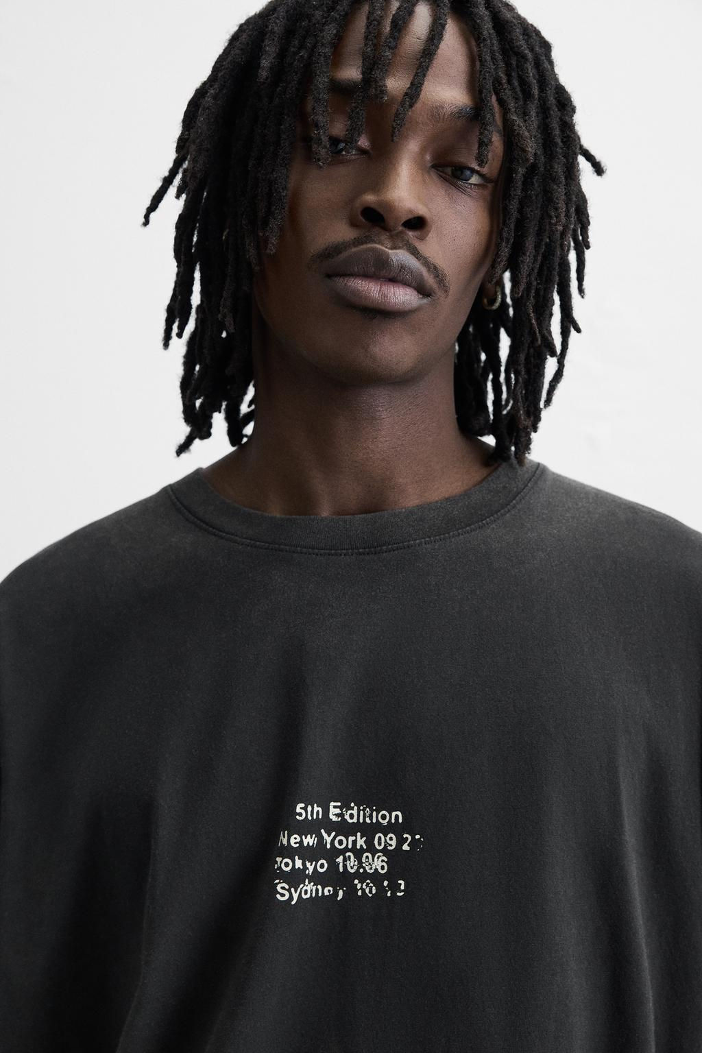 FADED T-SHIRT WITH PATCH - Zara фото 5