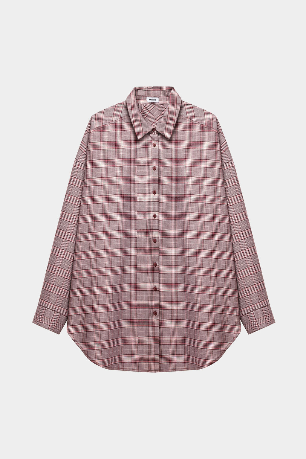 Рубашка оверсайз в клетку - Mollis фото 5