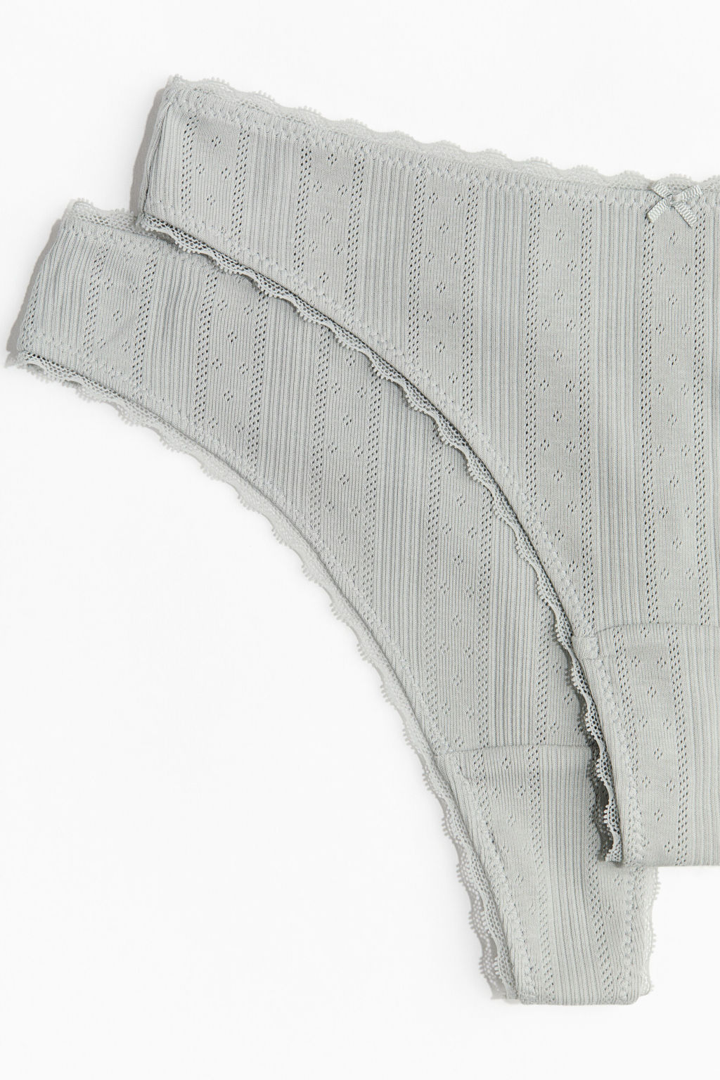 Pack de 2 bragas thong en pointelle - H&m фото 6