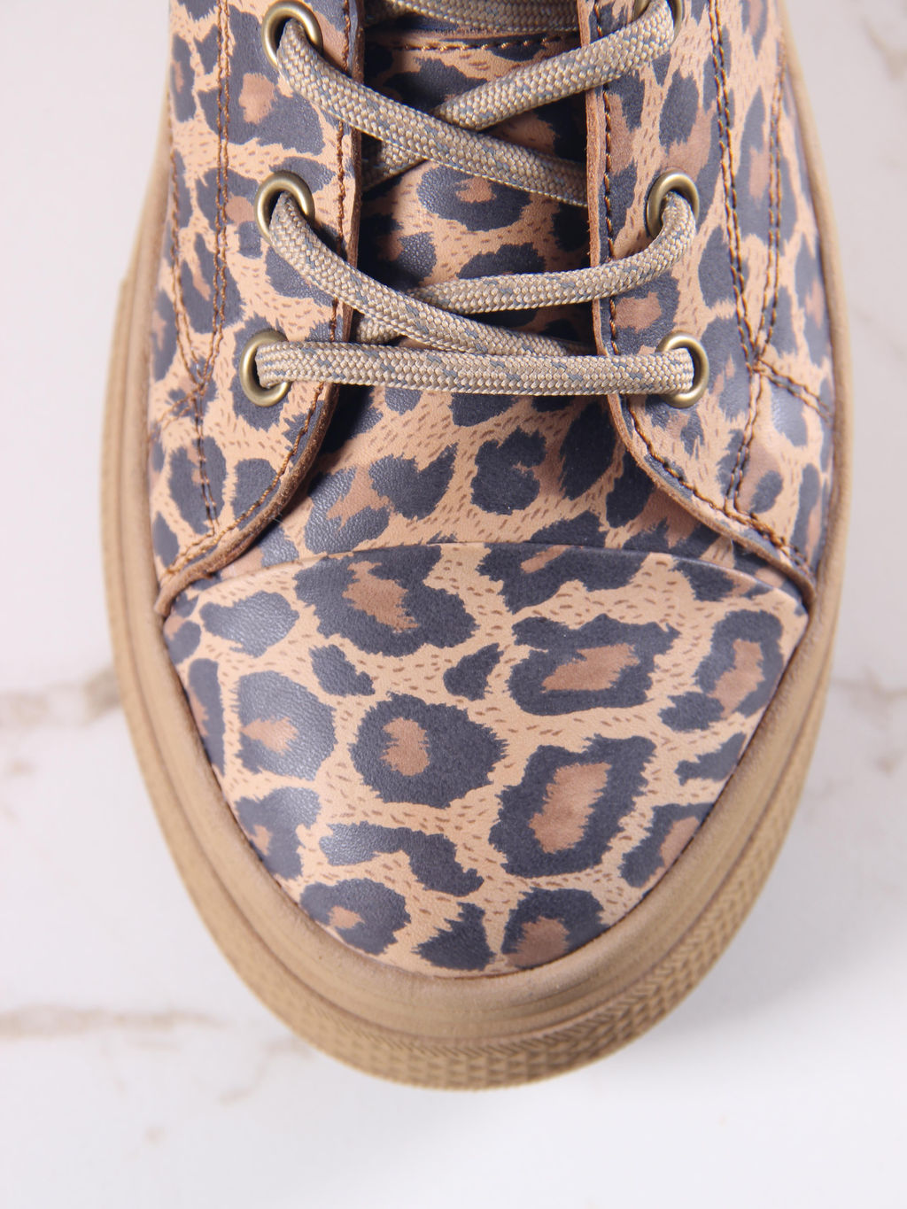 Ботинки 215.warmbr.Коричневый леопард/мех