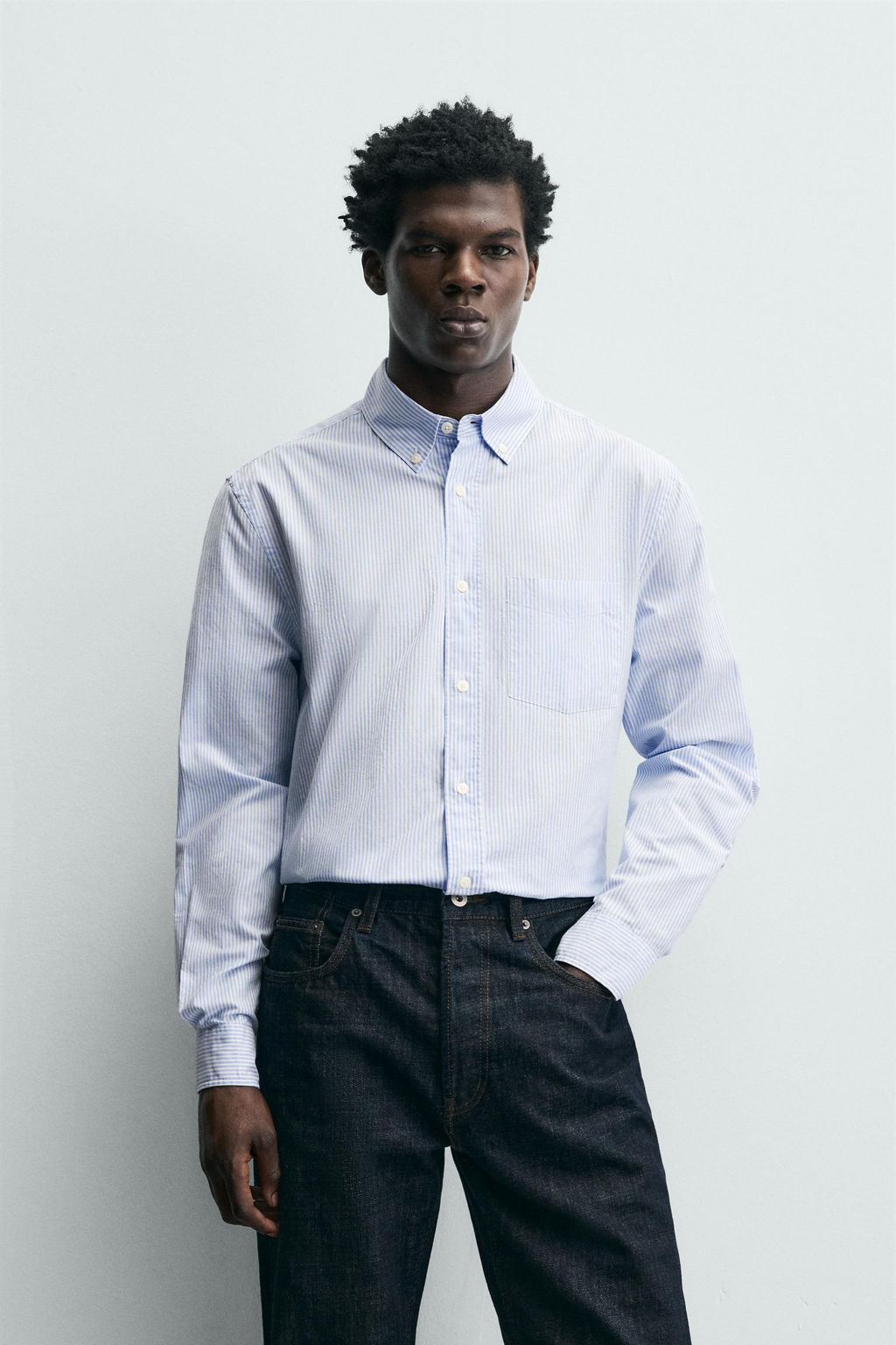 TEXTURED OXFORD SHIRT - Zara фото 2