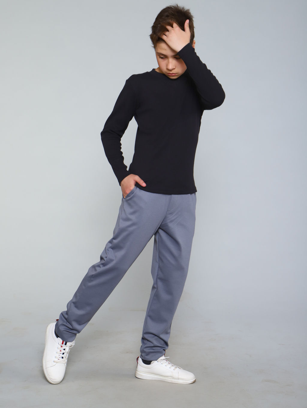 Брюки Высота черный - Ладошки фото 51