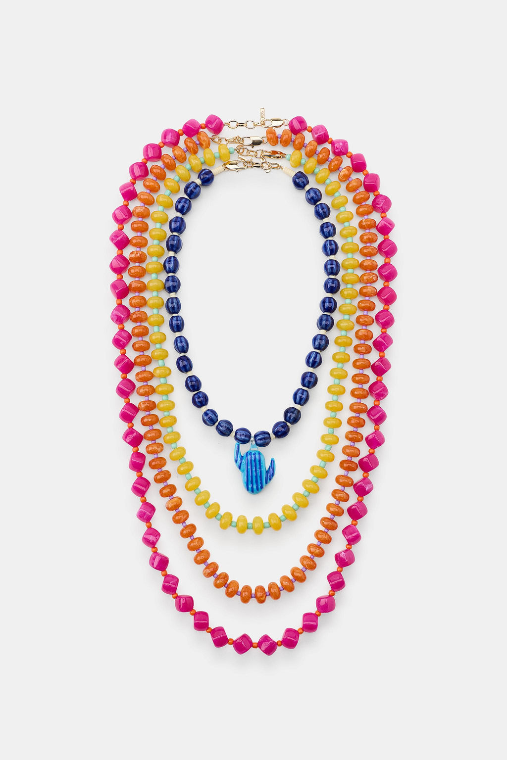 PACK 4 COLLARES BOLAS CACTUS / Multicolor - Zara фото 3