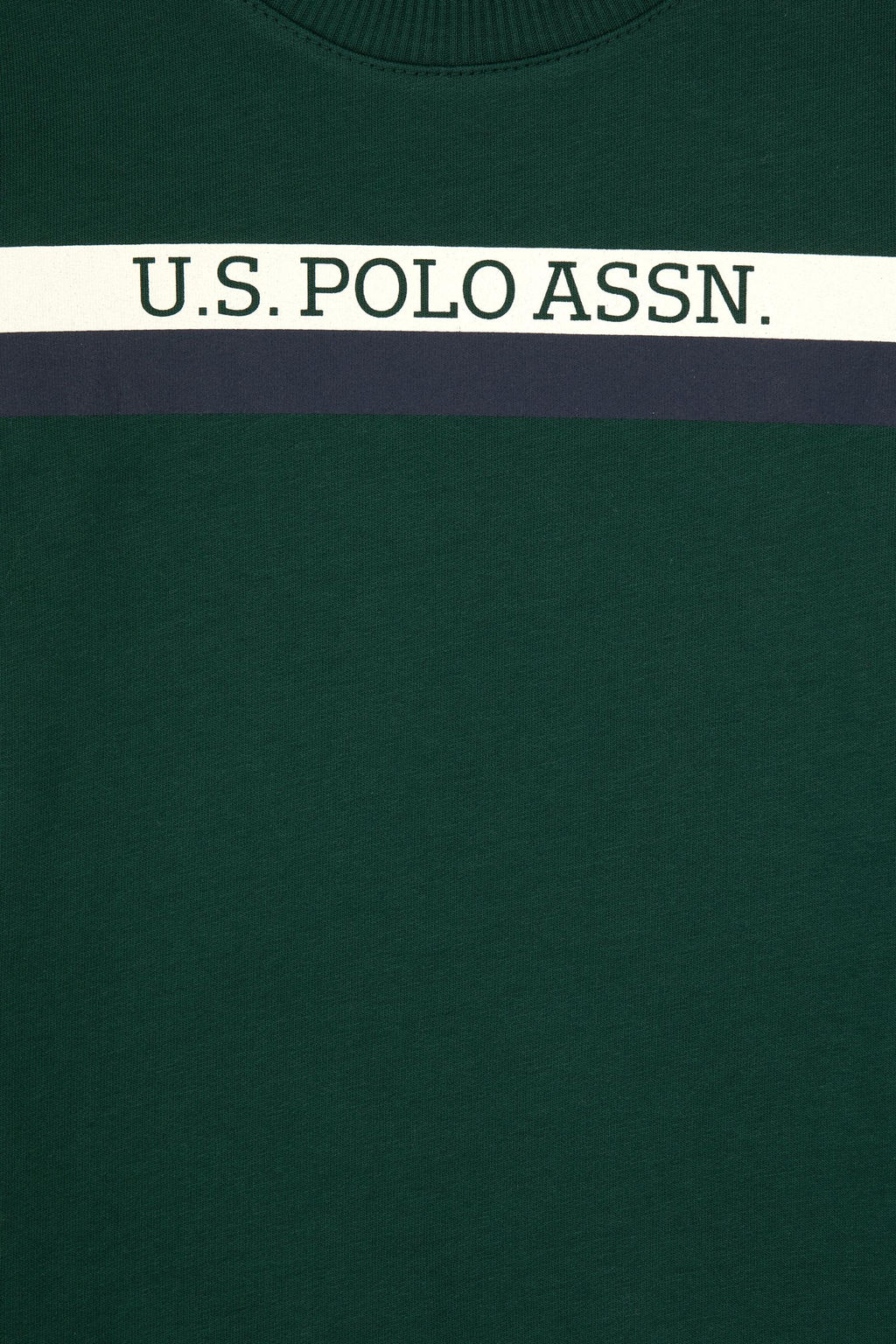 Erkek _ocuk Koyu Ye_il Basic Bisiklet Yaka Sweatshirt Sepette S_rpriz _ndirim - U.s. polo assn фото 3