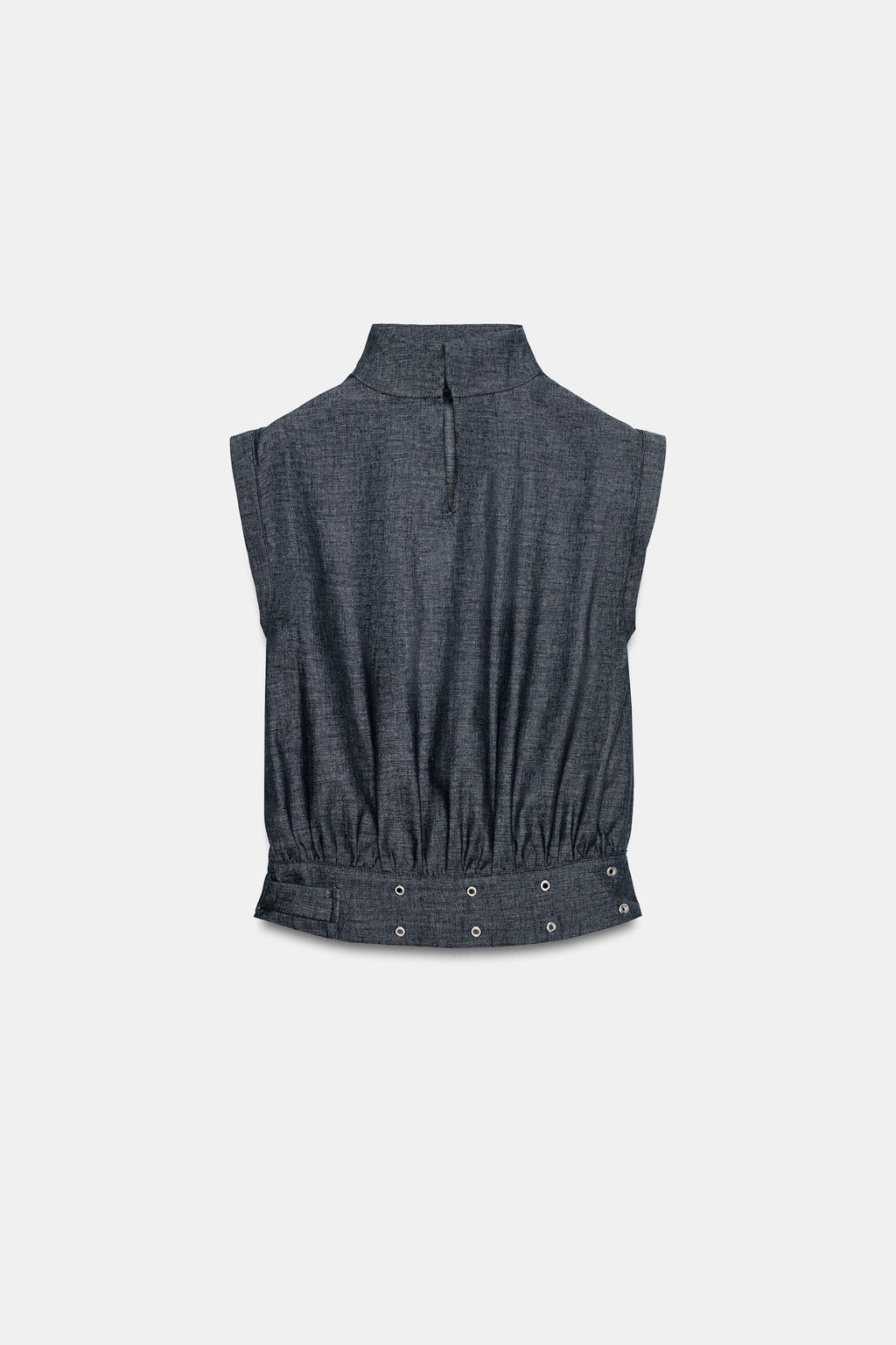 CUERPO HEBILLA TACHAS CON LINO / ?ndigo - Zara фото 7