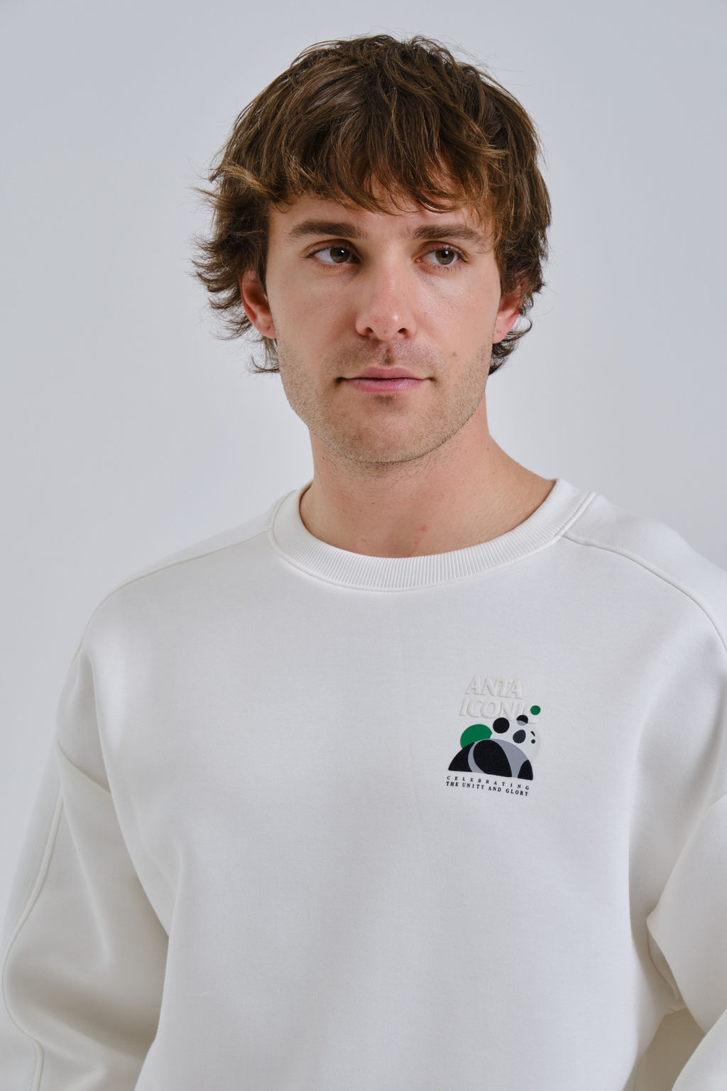 Свитшот Бежевый ICONIC Sweatshirt - Anta фото 5