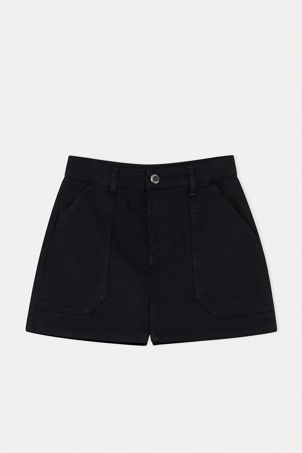 Siyah AZ ESNEK Yuksek Bel Denim Sort Etek TWOSS26SR00124 - Trendyolmilla фото 6