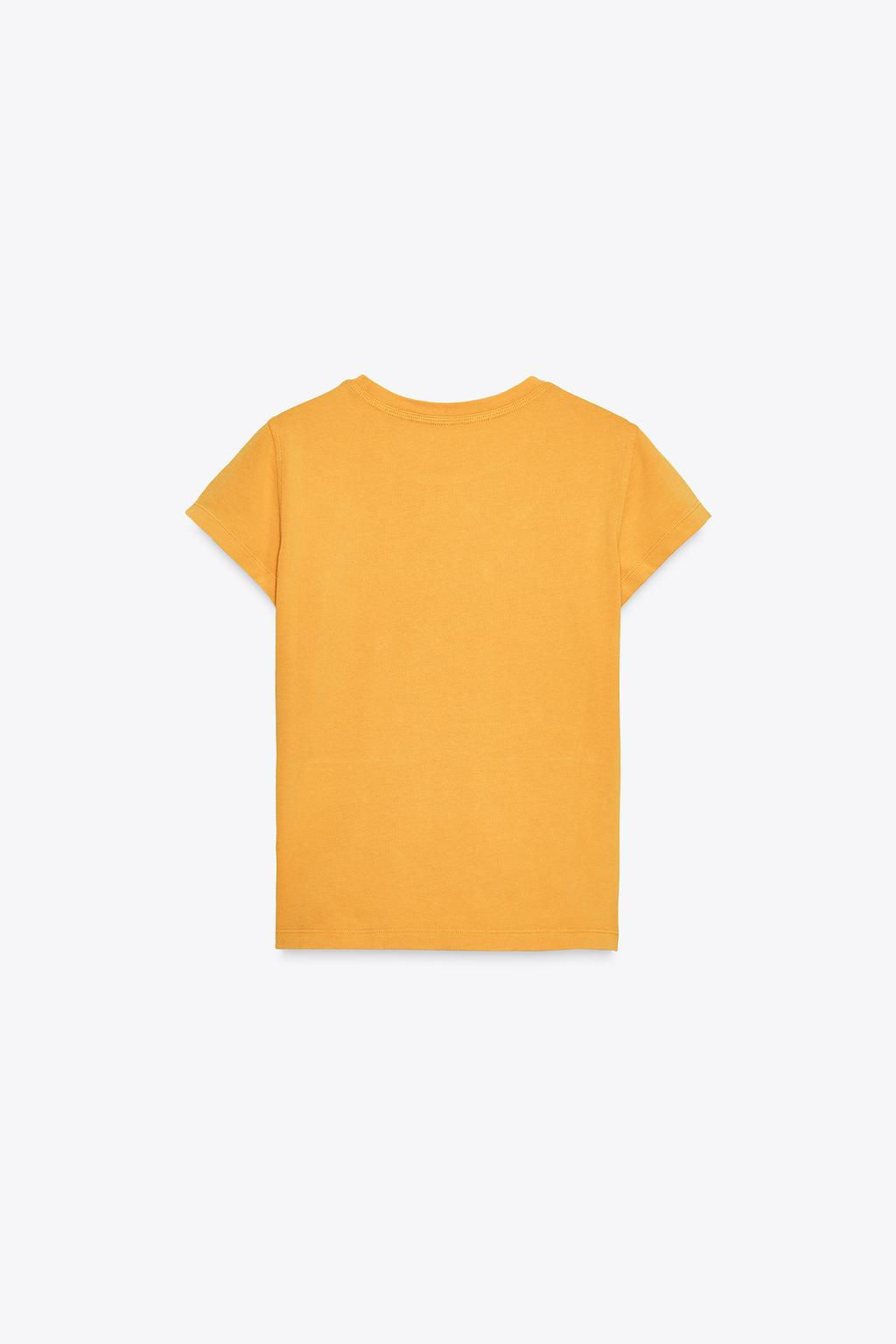 WASHED T-SHIRT WITH POCKET - Zara фото 24