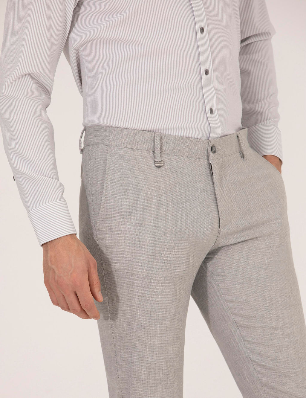 Gri Slim Fit Kuma_ Pantolon - Pierre cardin фото 5