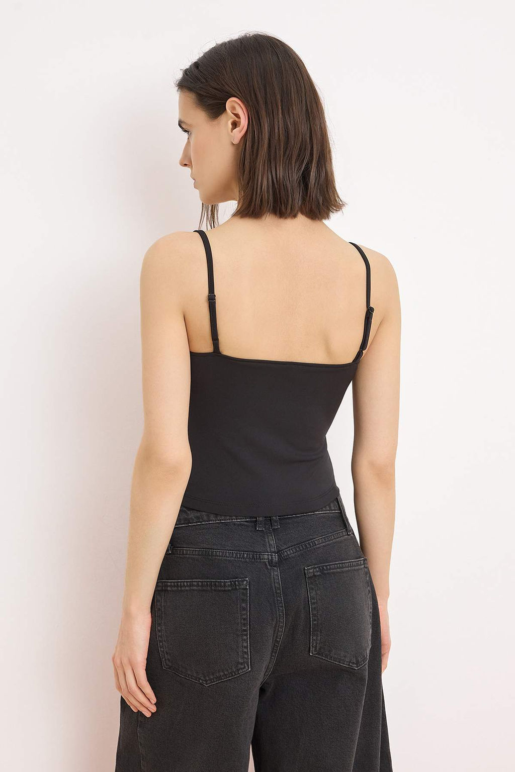 Siyah Dantel Garnili Kapl? Party Bluz TPRSS26BZ00010