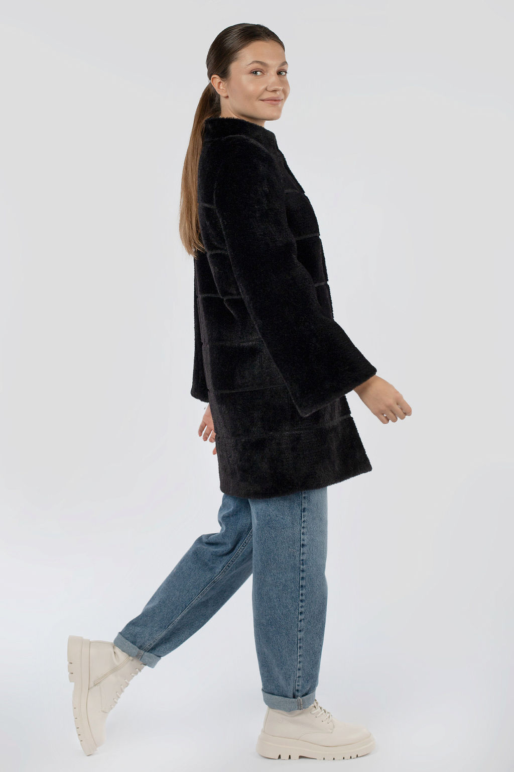 02-3171 Пальто женское утепленное - El podio фото 4