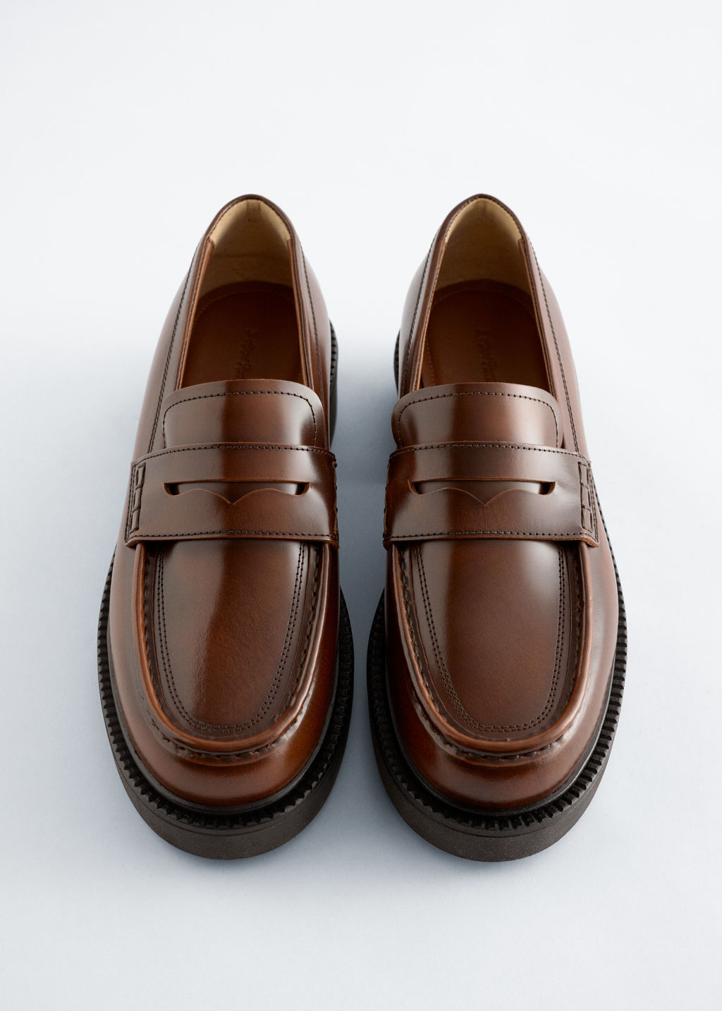 Chunky Leather Loafers - H&m фото 2