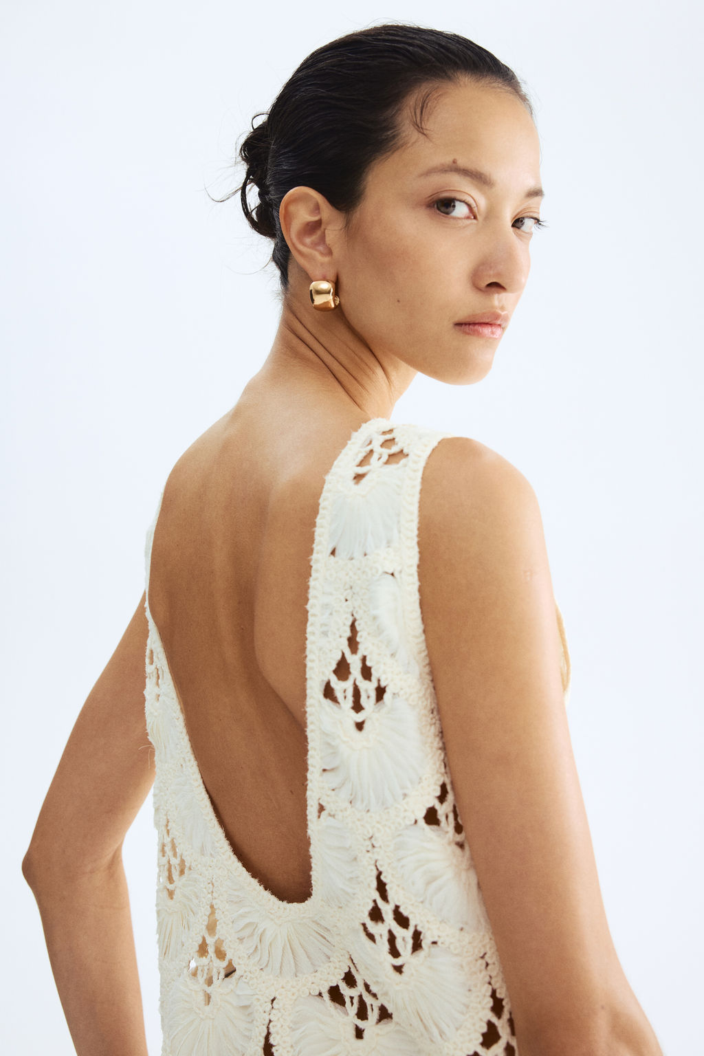 Top efecto crochet con espalda en U - H&m фото 5