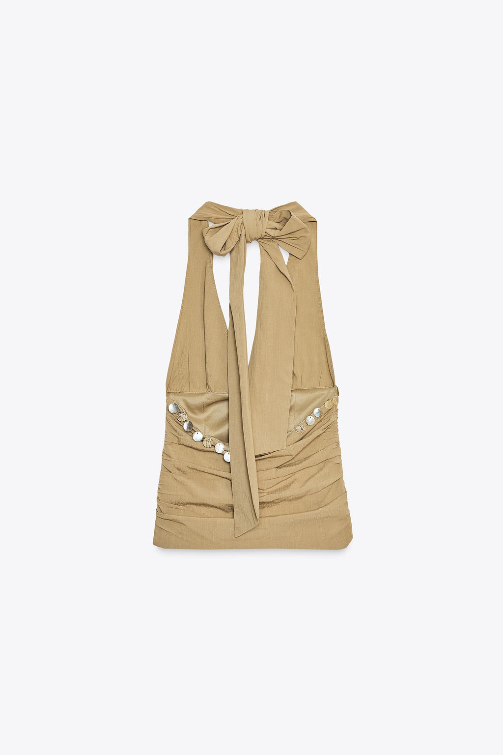 BEADED HALTER TOP - Zara фото 3