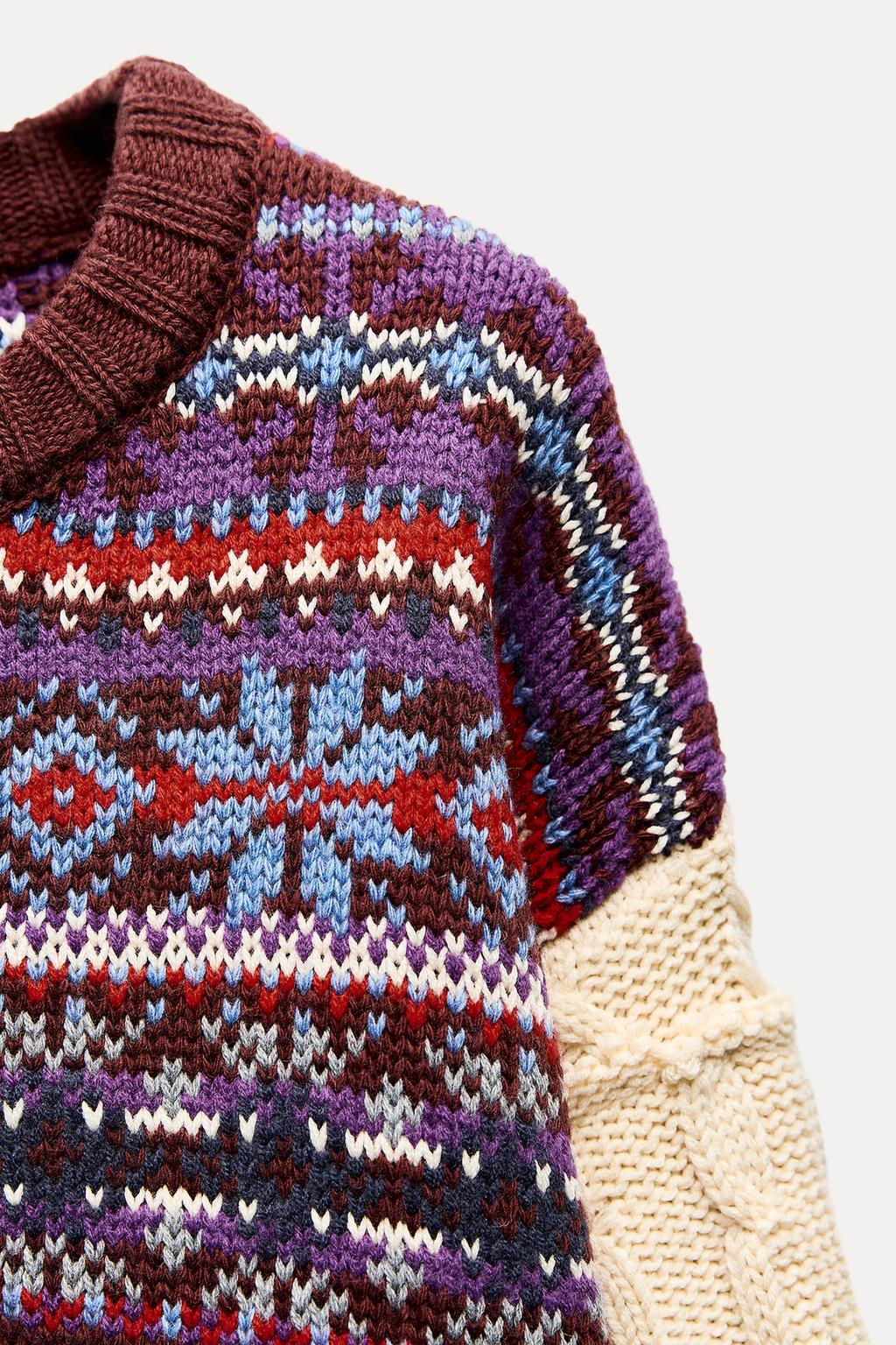 JACQUARD KNIT SWEATER - Zara фото 3