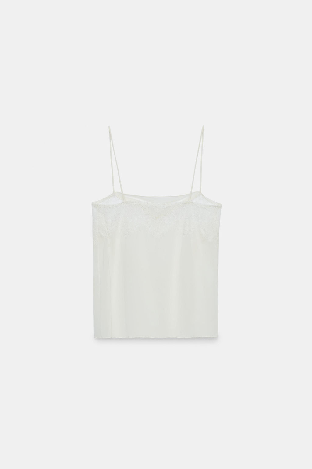 TOP ENCAJE / Blanco roto
