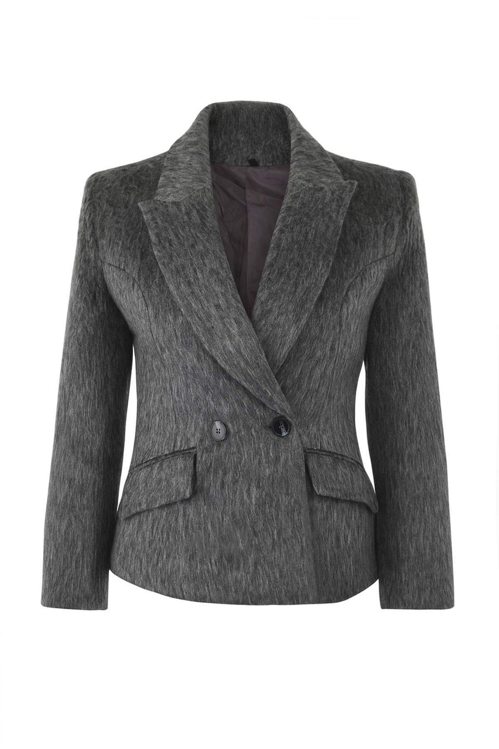 Antrasit Kase Bele Oturan/Fitted Blazer Ceket TWOAW26BC00026 - Trendyolmilla фото 5