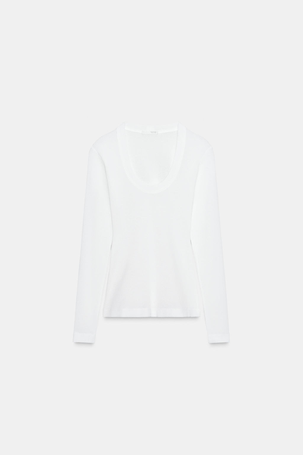 CREPE LONG SLEEVE T-SHIRT - Zara фото 10
