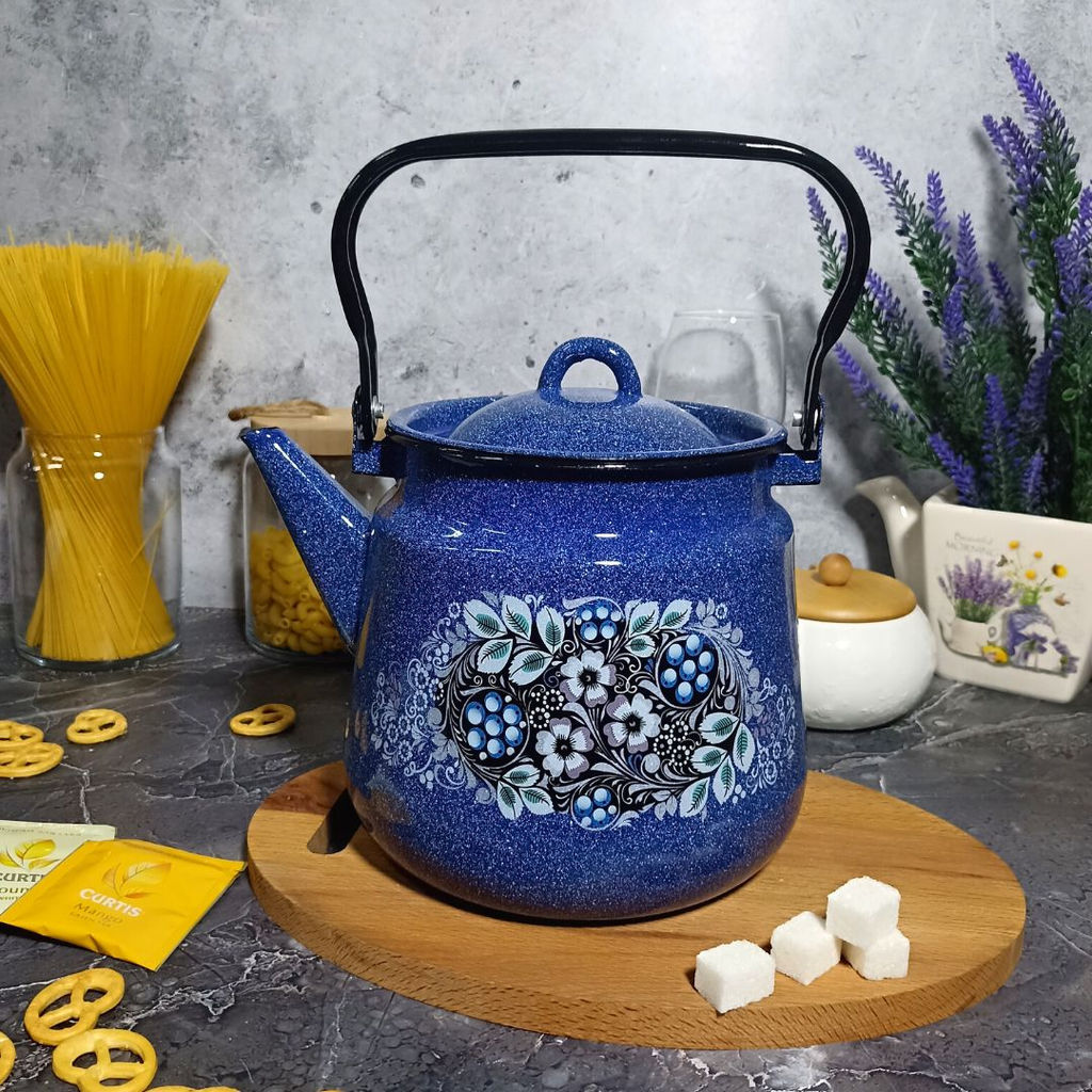 Чайник для плиты 3,5л 1с26с синий. Голубика