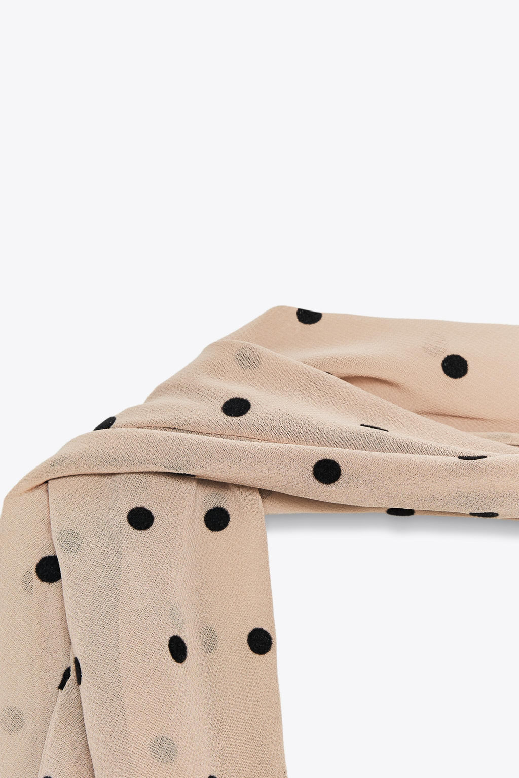 POLKA DOT HALTERNECK TOP WITH SCARF - Zara фото 8