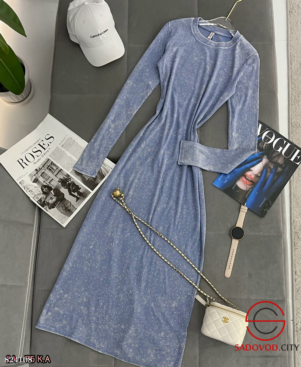 Платье женское в длине макси