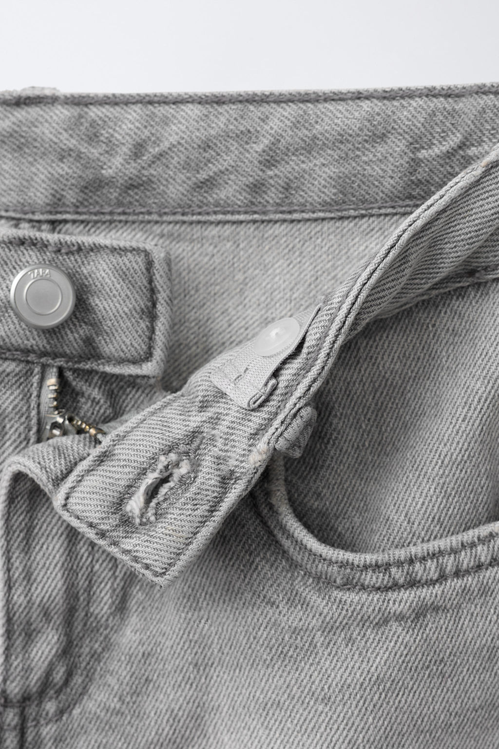 WIDE-LEG FAUX PEARL JEANS - Zara фото 4