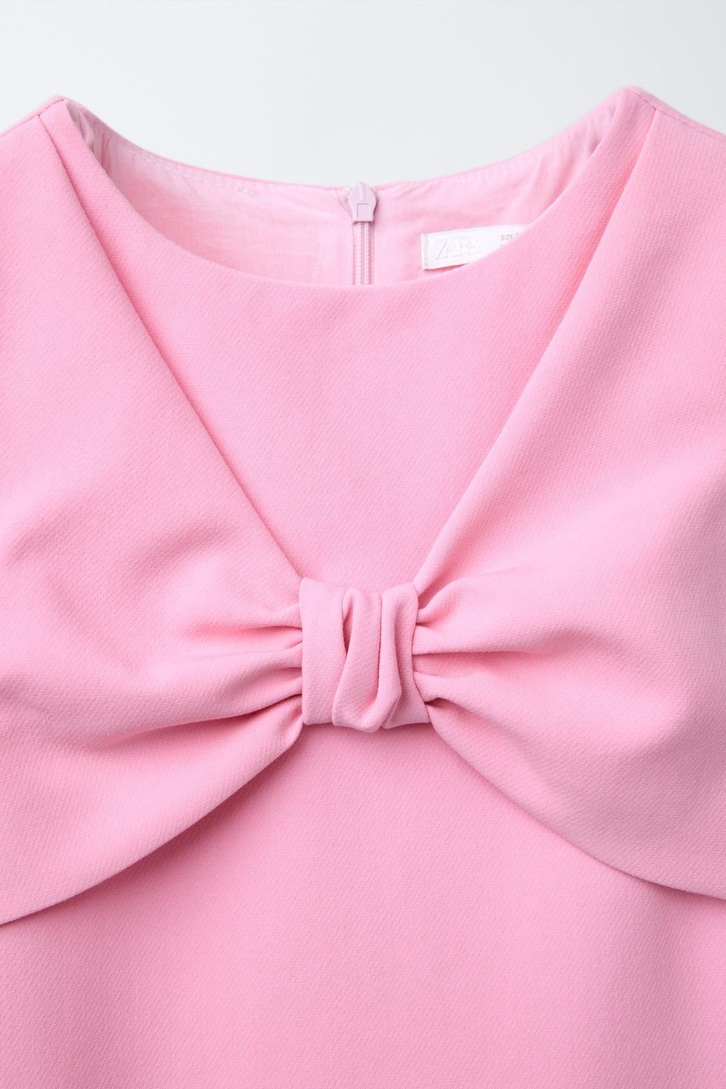 DRESS WITH TIE DETAIL - Zara фото 3