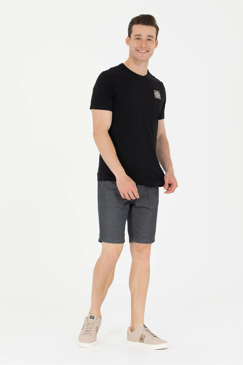 U. S. Polo Assn Мужские светло-серые джинсовые шорты - U.s. polo assn фото 10