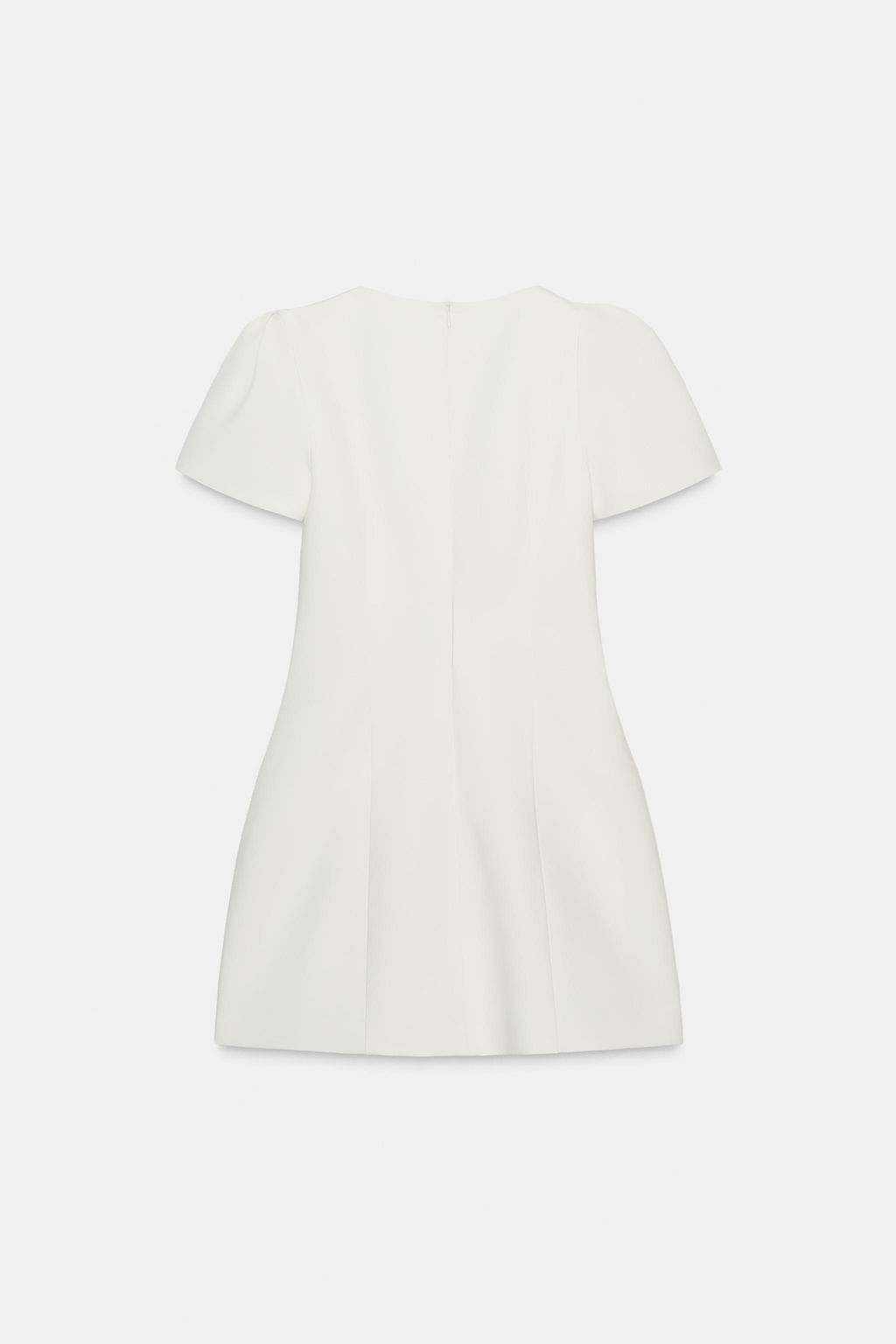 VESTIDO CORTO PLIEGUES BOLSILLOS / Crudo - Zara фото 5