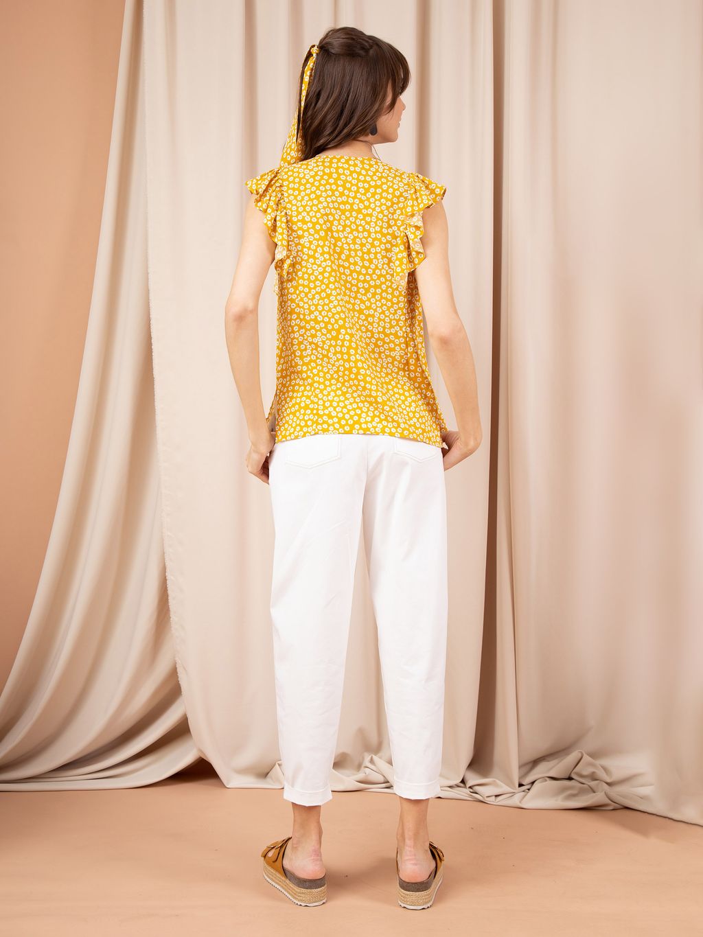 Блуза из вискозы с цветочным принтом - Priz фото 5