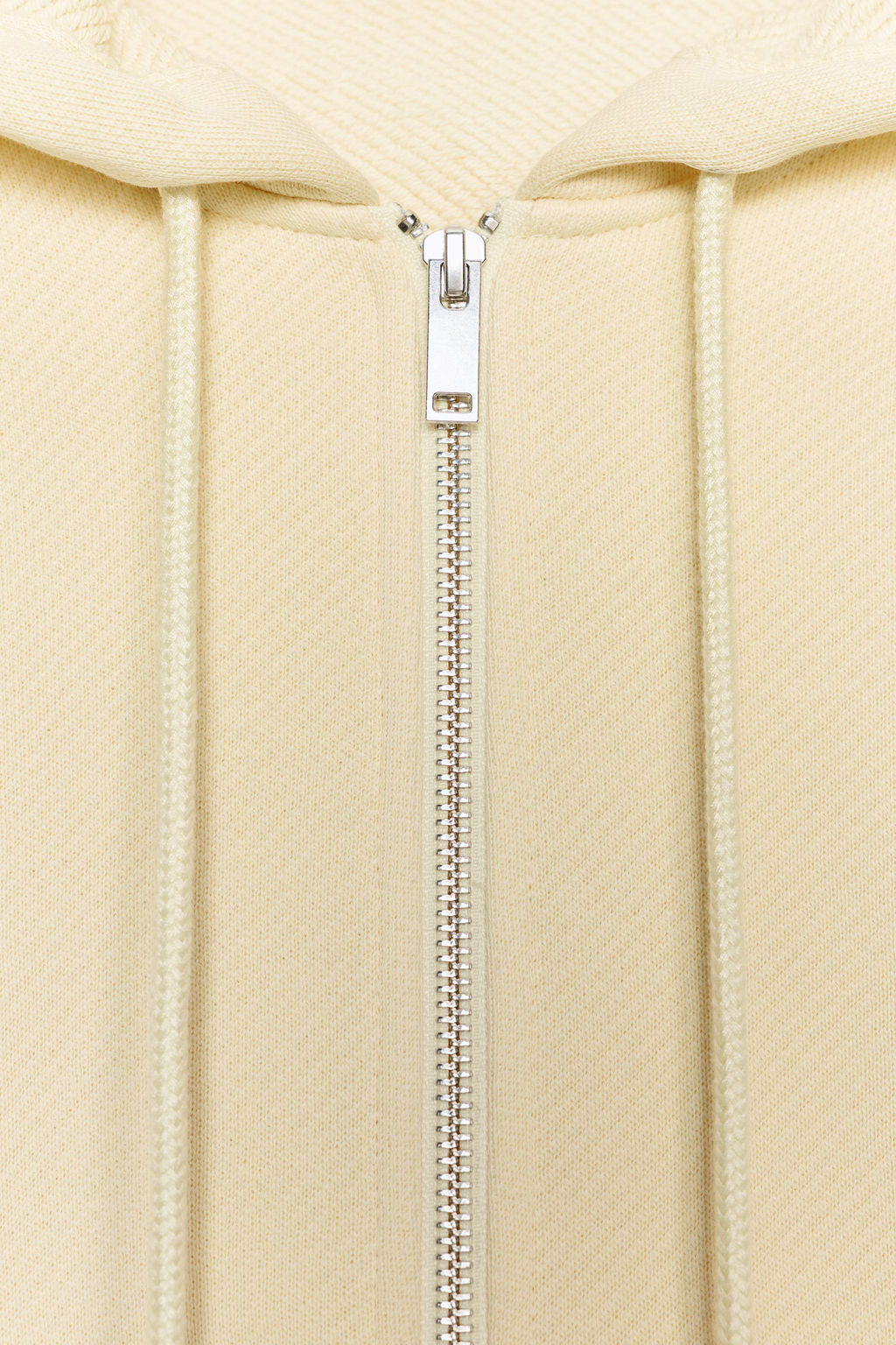 SUDADERA CROPPED CAPUCHA / Amarillo pastel - Zara фото 6