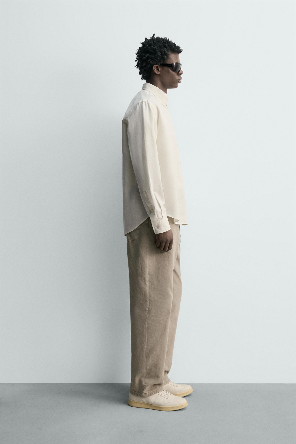 CAMISA REGULAR FIT C??AMO - ALGOD?N / Blanco - Zara фото 4