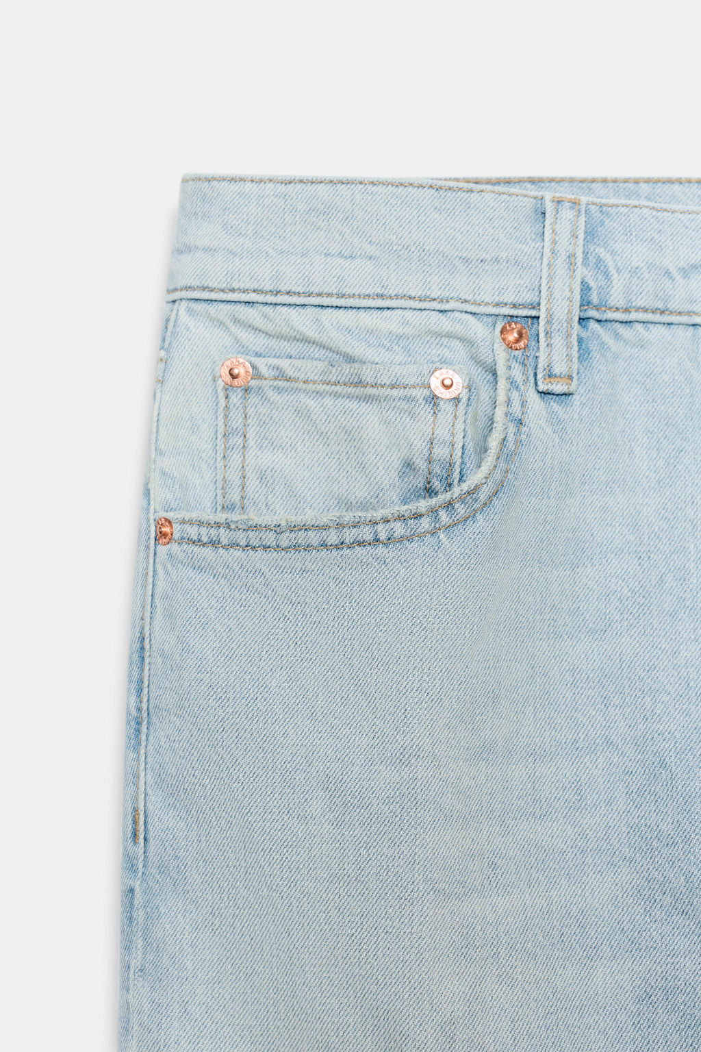 JEANS ZW COLLECTION BOOTCUT TIRO MEDIO / Azul claro - Zara фото 8