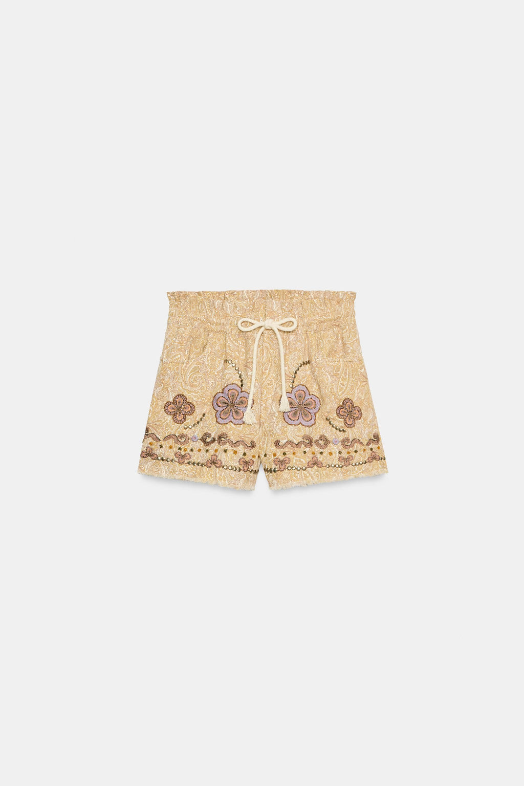 SHORTS BORDADOS ZW COLLECTION / Multicolor - Zara фото 7