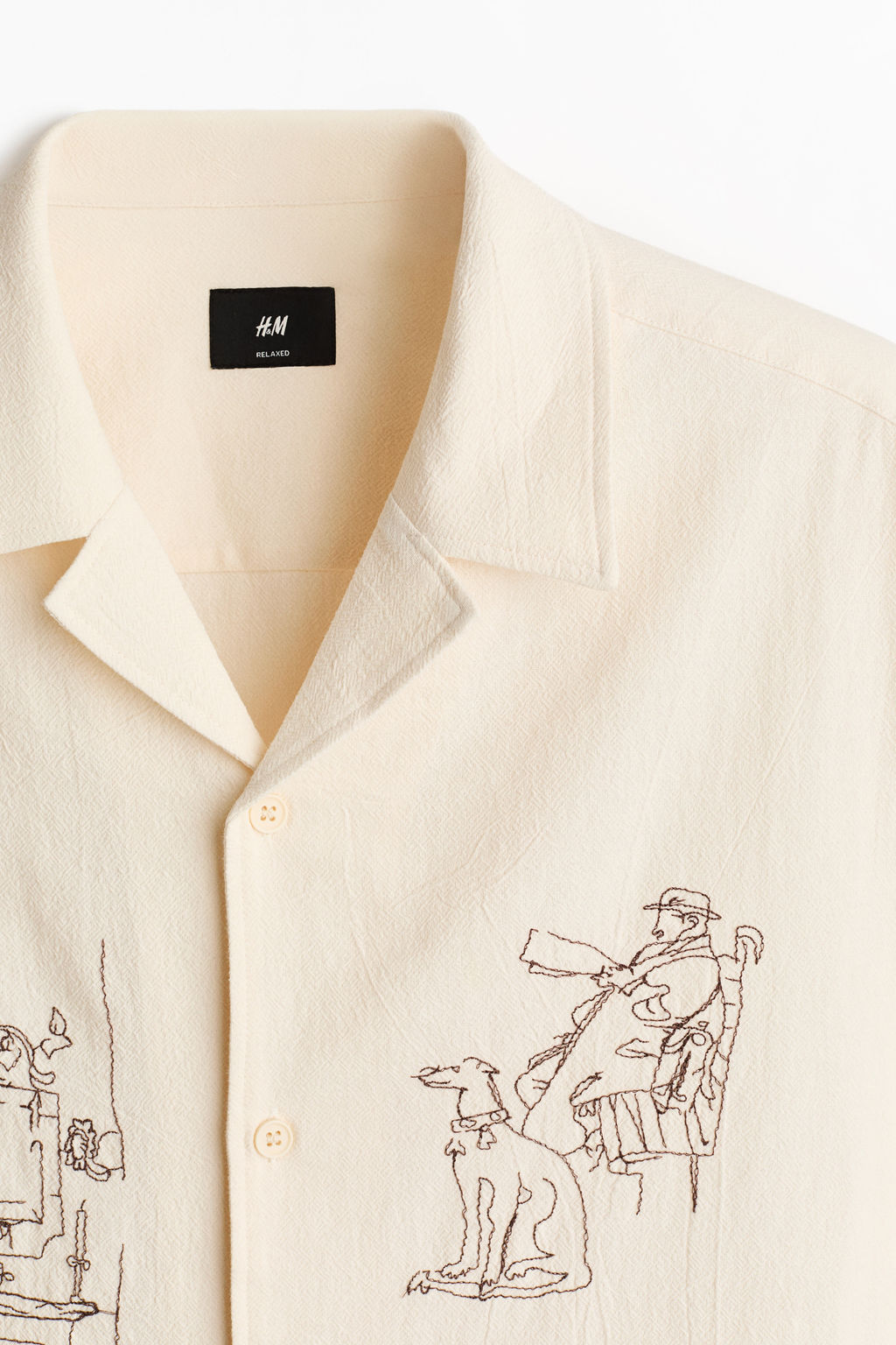 Camisa resort de algod?n Relaxed Fit - H&m фото 3
